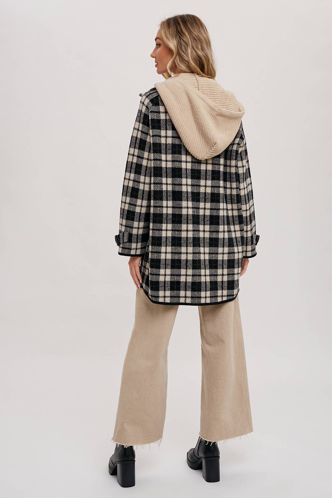 Bluivy - Wholesale Jacket - Women's - PLAID HOODIE JACKET23