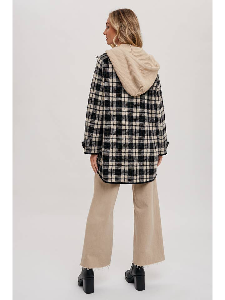 Bluivy - Wholesale Jacket - Women's - PLAID HOODIE JACKET23