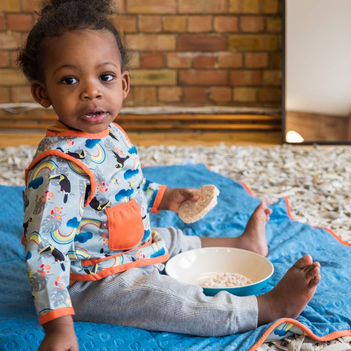 Close – wholesale Bib – Baby – Close Pop-in Long-sleeved Waterproof Coverall Weaning Bib11