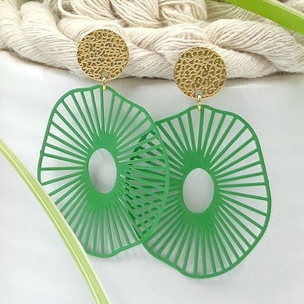 Green Summer earring for wholesale by LeFah design