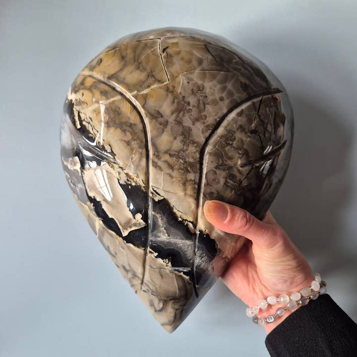 XL Gemstone Volcano Agate Sculpture (UV Reactive) – ± 3 kg (2) for wholesale by Moonlight Gemstones