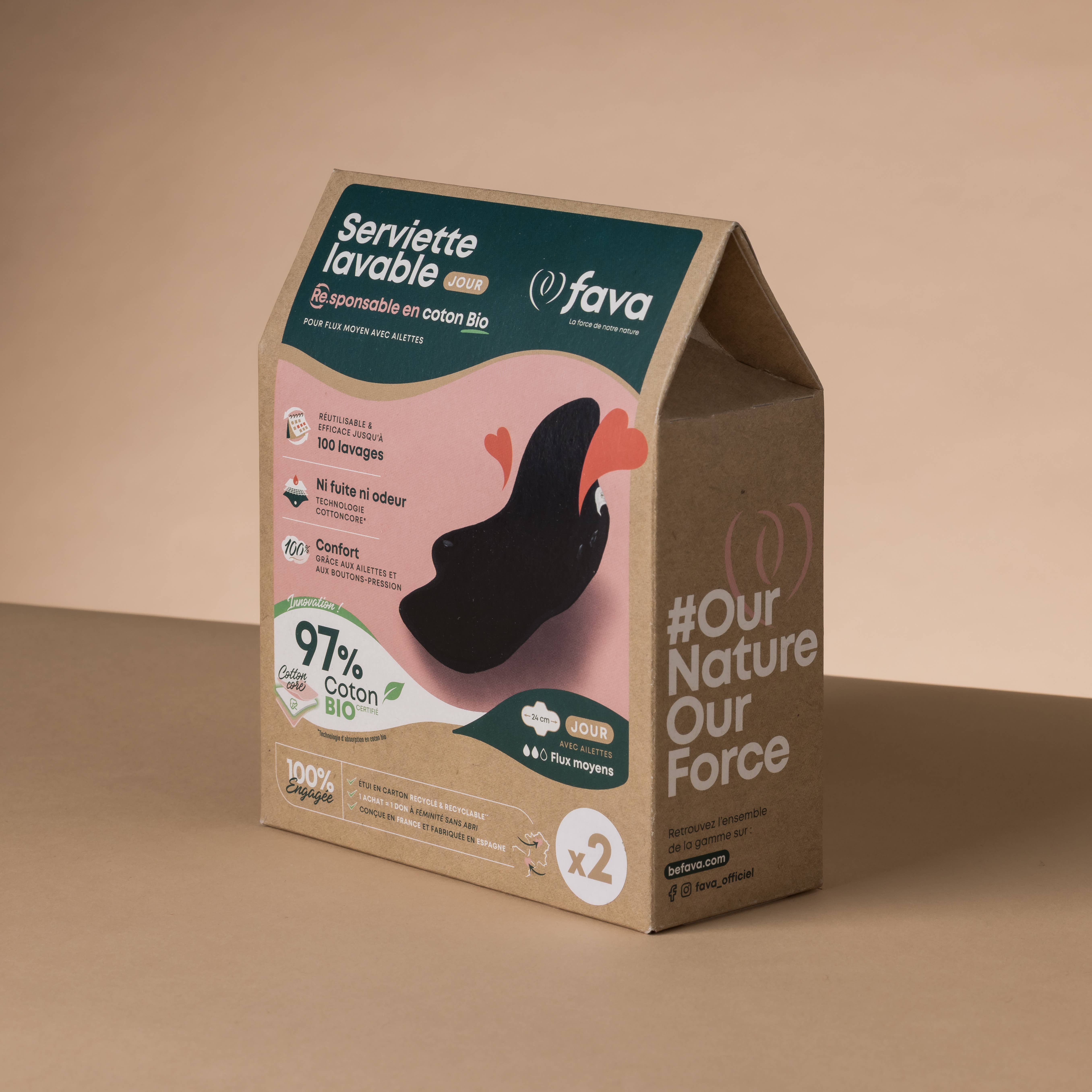 Fava - Wholesale Menstrual Pad/Liner - Washable day sanitary napkin2