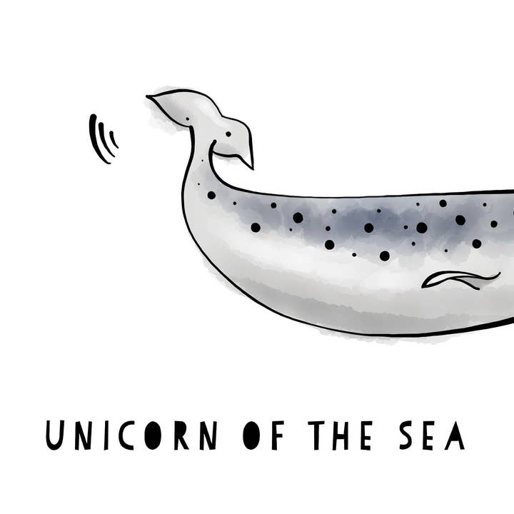 Wild Cherry Prints – wholesale Konsttryck – Enhörning av havet Print2