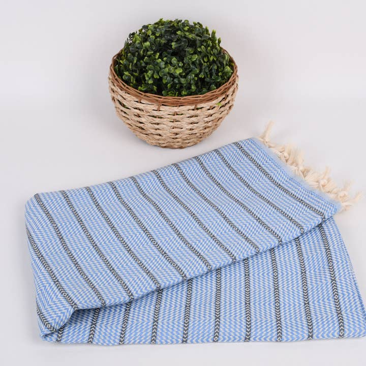 Organic Turkish Towels - Wholesale Beach Towel - Beach Towels Turkish, Monogrammed Striped Towel4