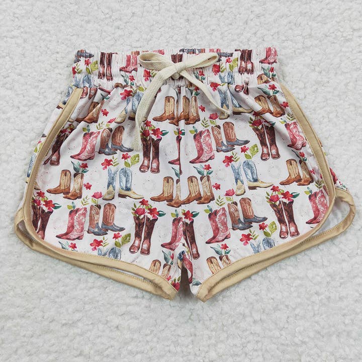 Bottes western et shorts d'été pour bébés filles pour la vente par Aier Wholesale