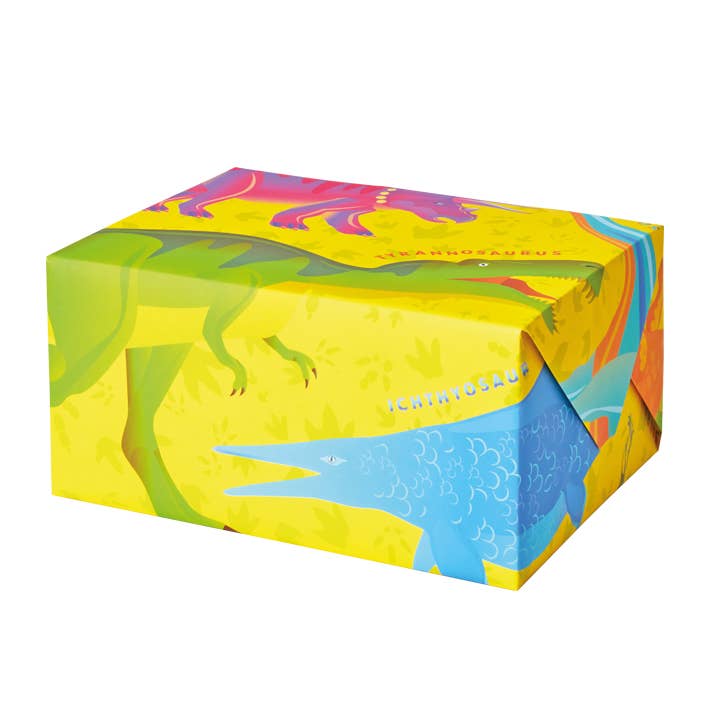 DGW01 Yellow Dinosaur Gift Wrap Sheets for wholesale by Dyson Design