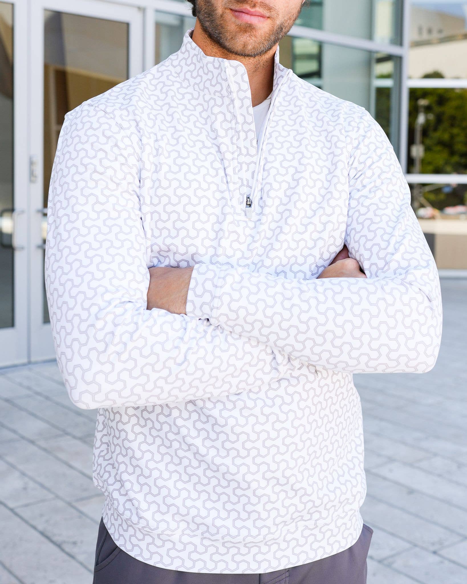 USA Palm - Wholesale Sweatshirt - Unisex - Cloud 1/4 Zip130