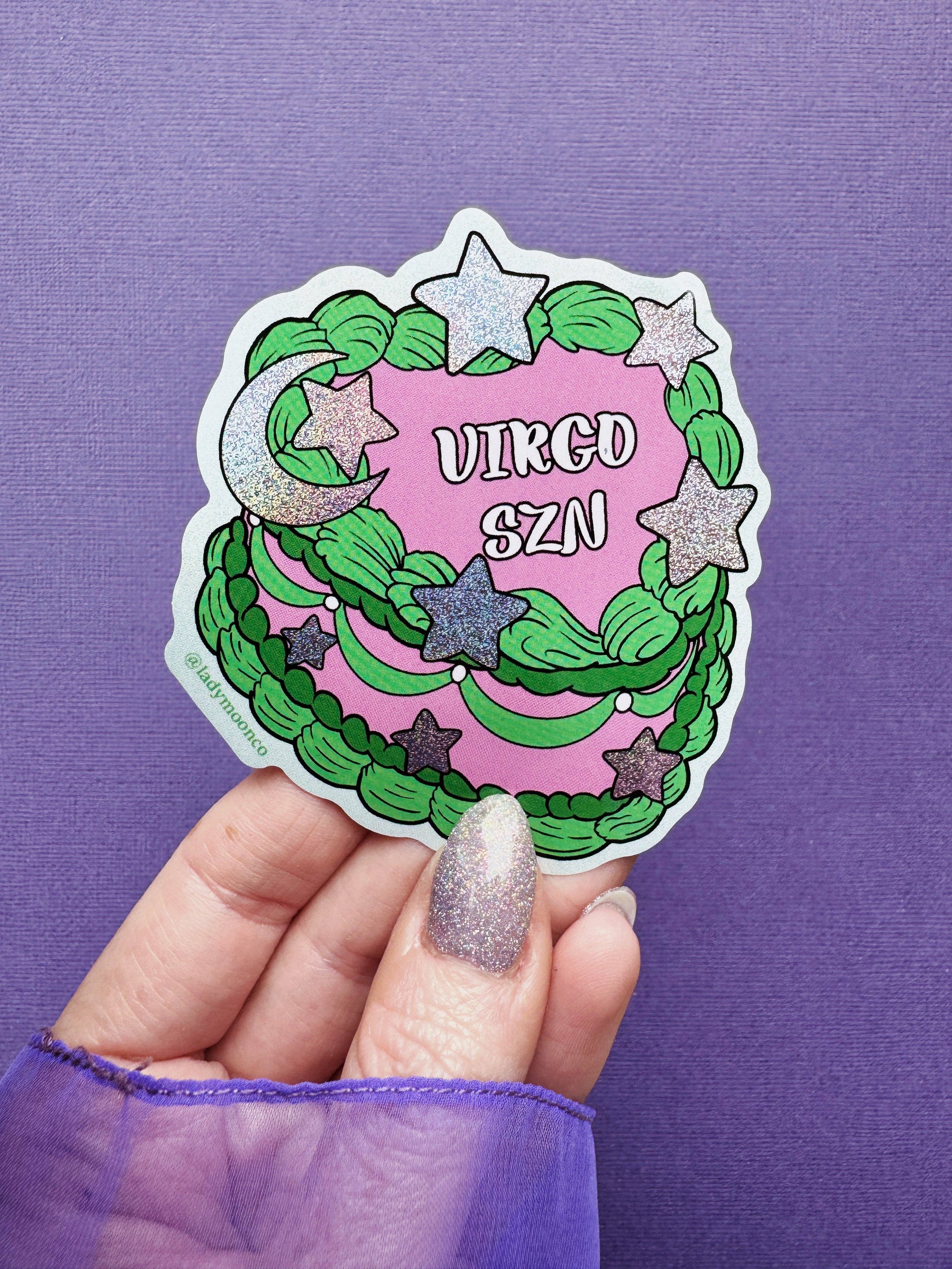 Lady Moon Co.® – Adesivo por atacado – Autocolantes de Bolo de Aniversário do Zodíaco12