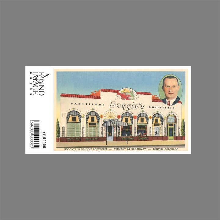 Found Image Press - Wholesale Sticker - Sticker RD-158 Boggio's Parisienne Rotisserie1