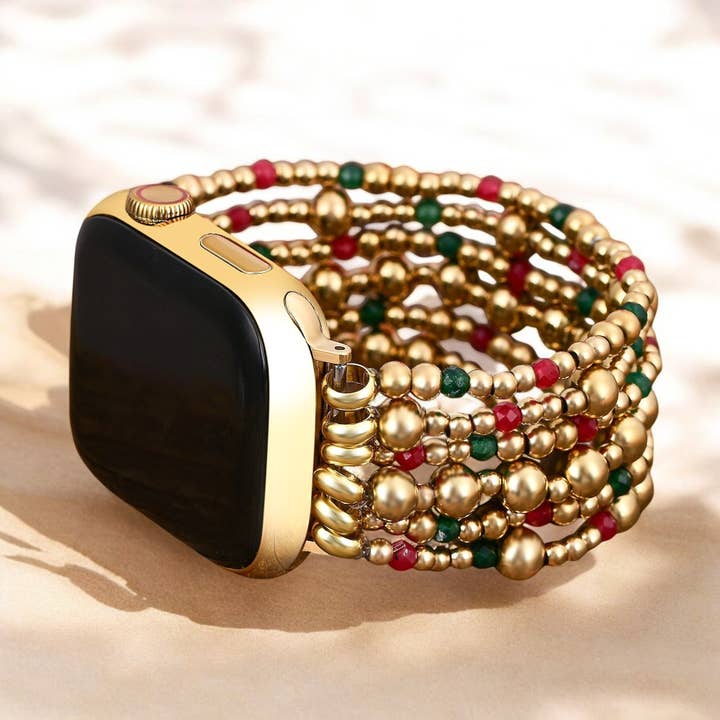 Pulseira de Natal Dourada Mágica para Apple Watch por atacado de Cape Diablo