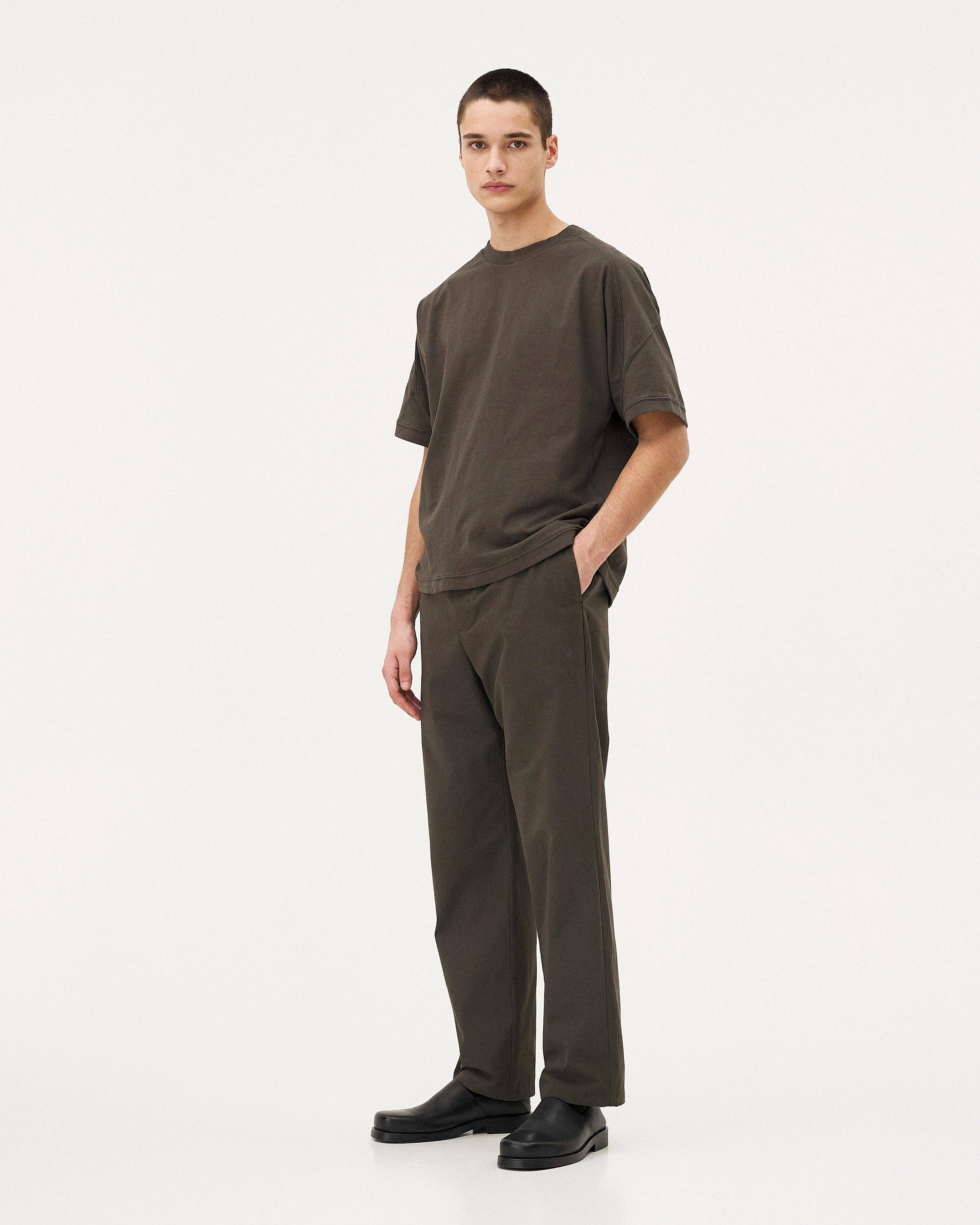 NOYOCO - Wholesale T-Shirt - Unisex - Unisex T-shirt Haria Khaki2