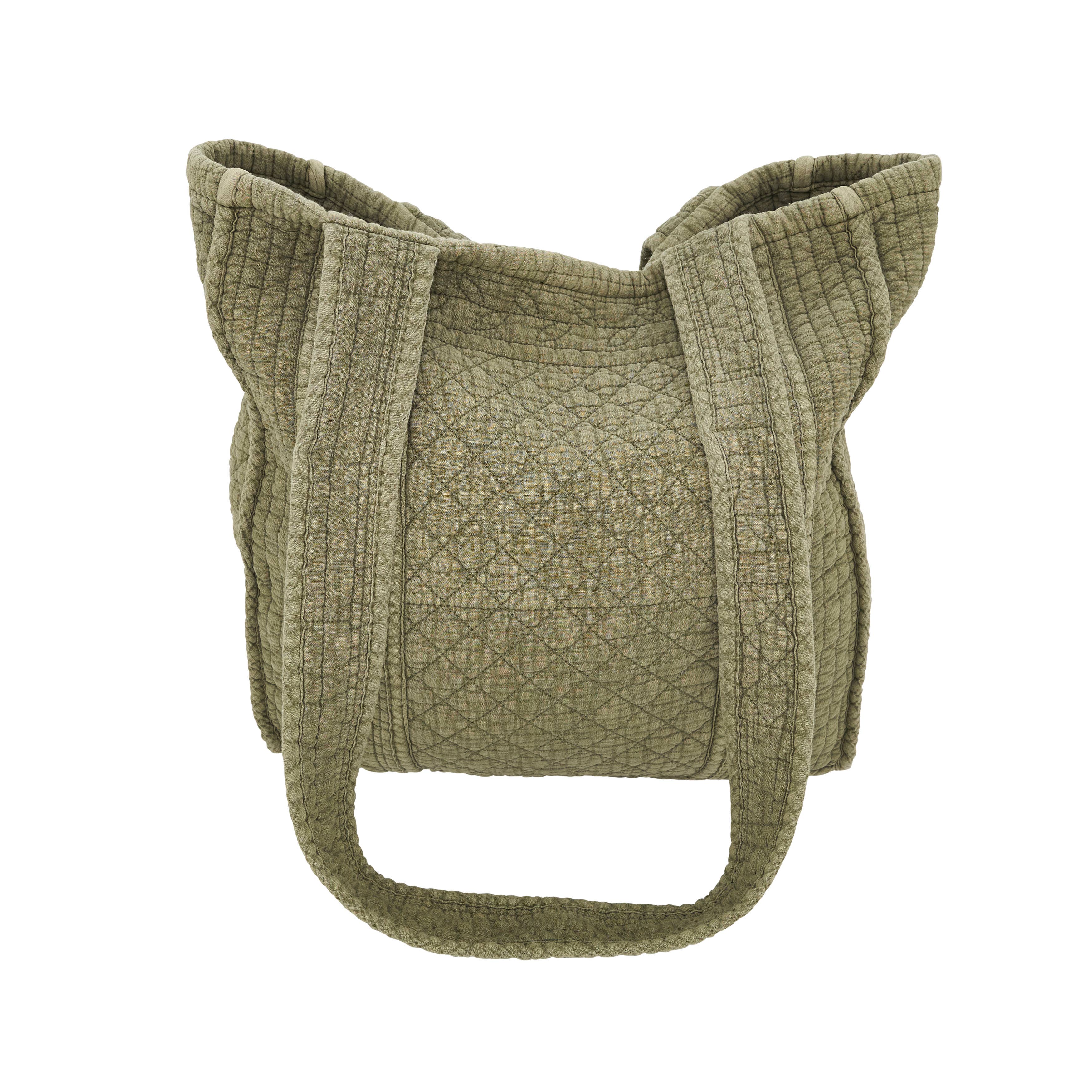 Saro Lifestyle - Wholesale Tote Bag - Women's - Soft Cotton Quilted Tote Bag