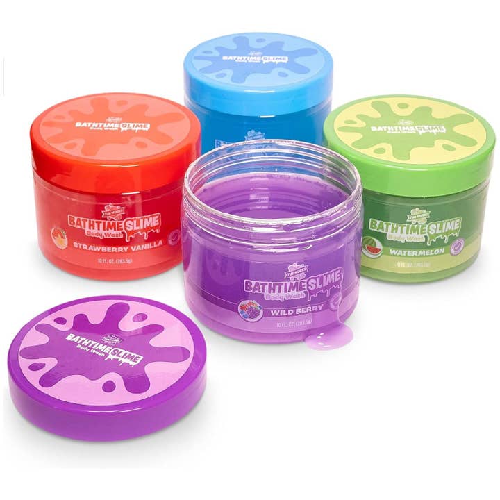 Tub Works LLC - Wholesale Body Wash/Shower Gel - Kids & Baby - Tub Works® Bath Slime Kids Body Wash, Variety 4 Pack, Classic Colors4