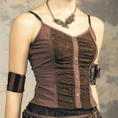 Purchase Wholesale brown leather corset tops. Free Returns & Net 60 Terms  on Faire