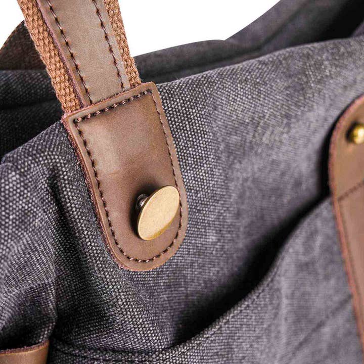 ZEDE PARIS - Wholesale Weekender Bag - Women's - SAINT-LAZARE - Weekend travel sports bag in canvas and leather58