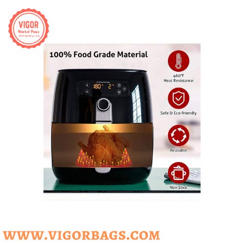 VIGOR - Wholesale Baking Sheet/Mat - Air Fryer Non-stick cookware Oil Mats - MOQ 10 Pcs2