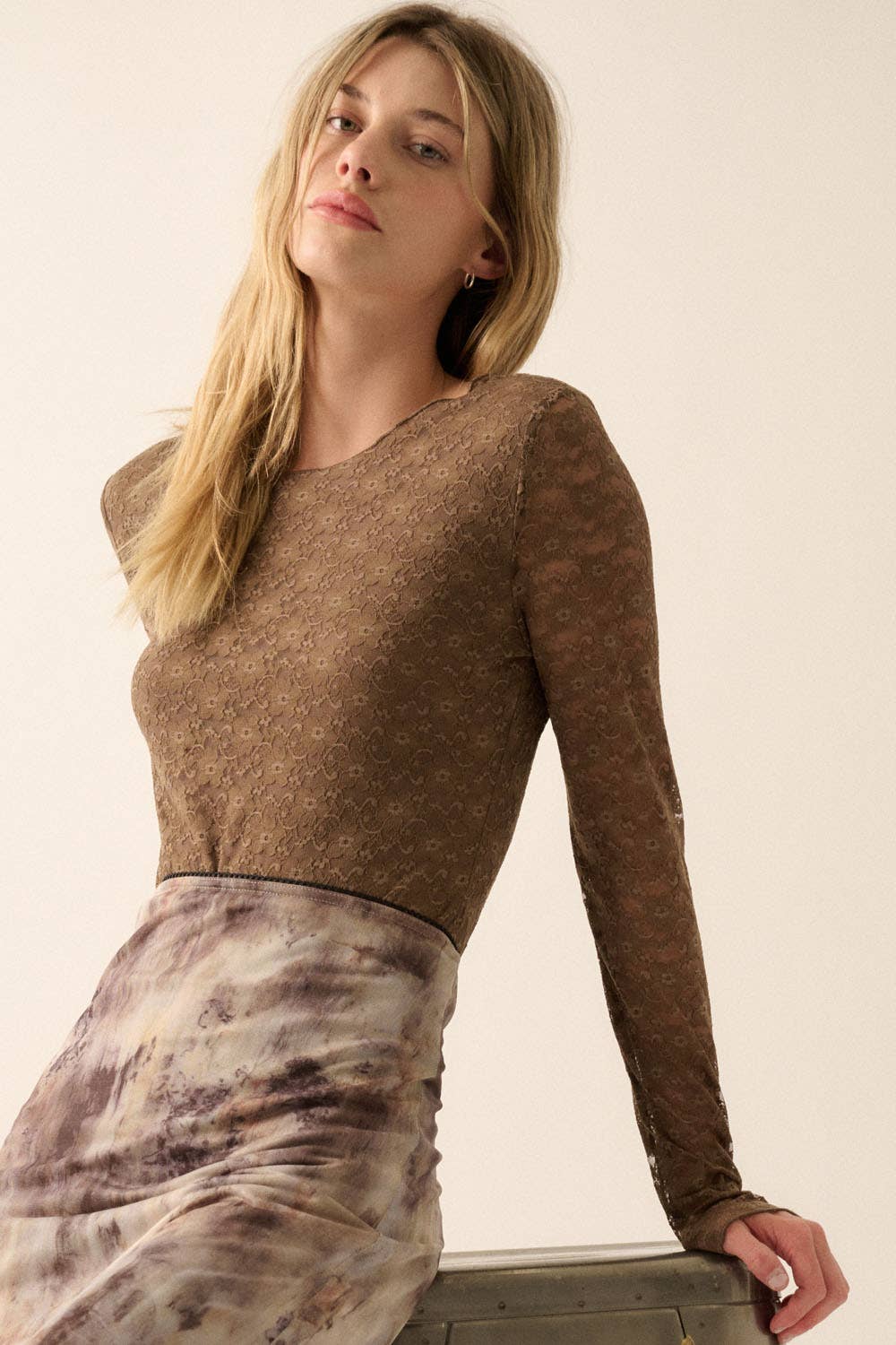 Promesa USA - Vendita all'ingrosso Body - Donna - Body in pizzo floreale6