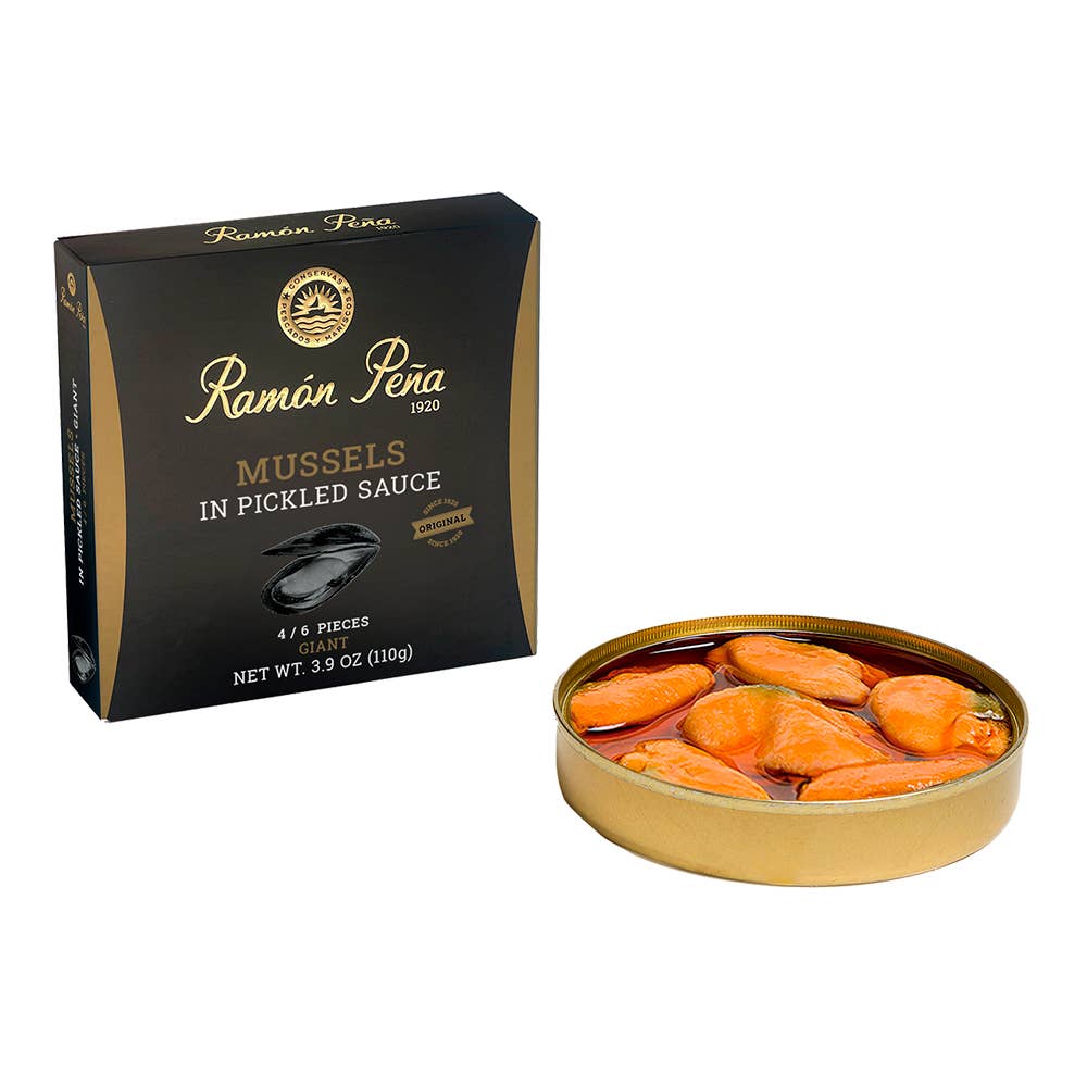 Ramón Peña – wholesale Fisk/skaldjur – Musslor i inlagd sås RO120 4/6 LN