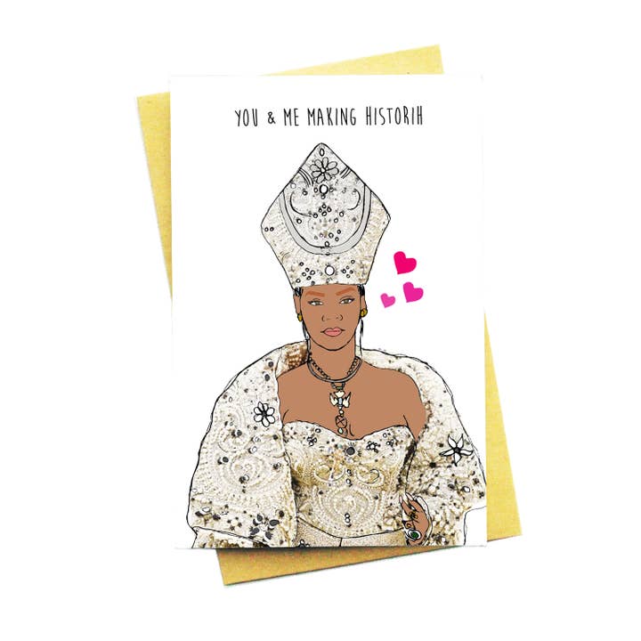 Du och jag gör Historih hälsningskort för wholesale av Nocturnal Paper