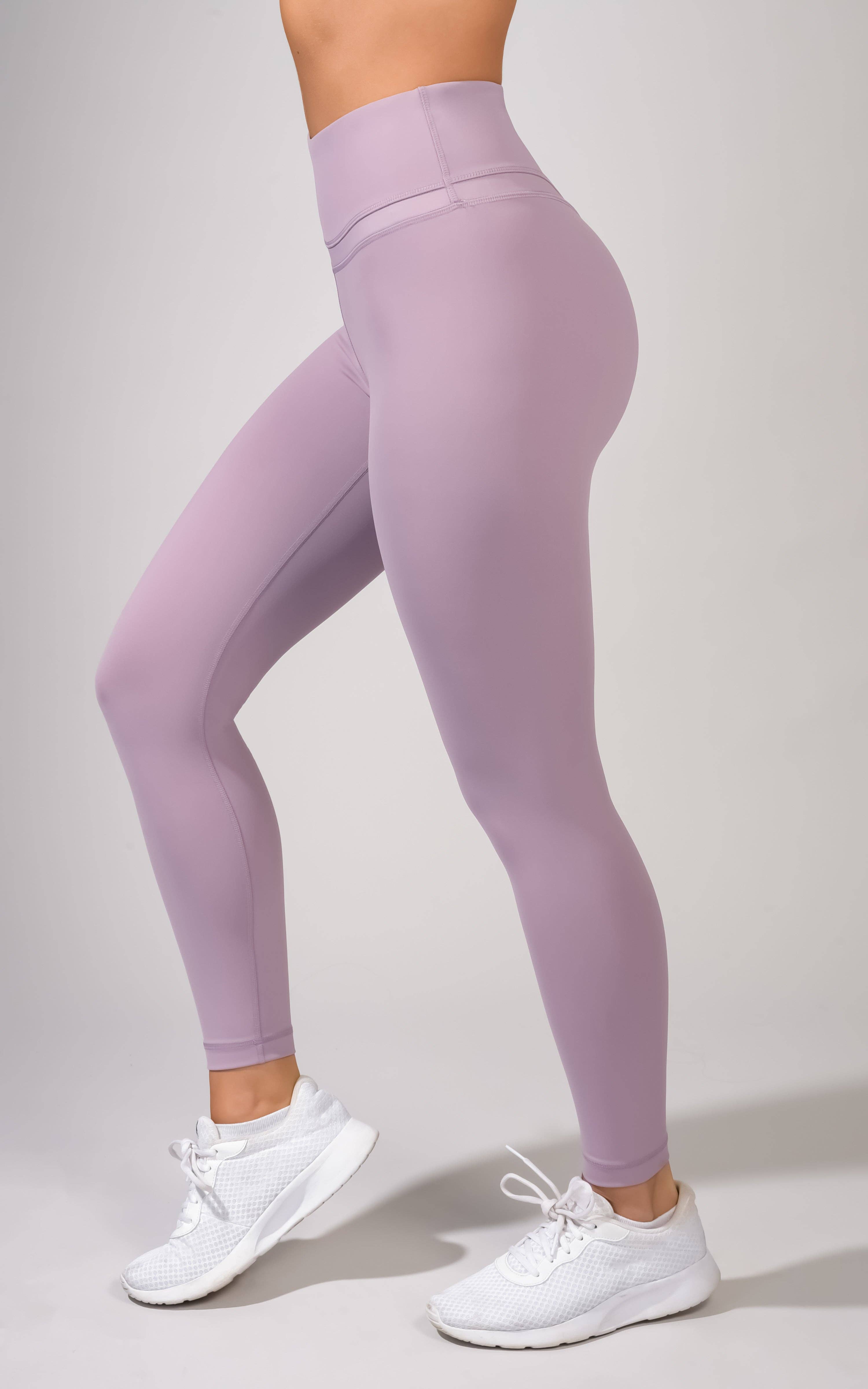 90 Degree by Reflex & Yogalicious - Wholesale Athletic/Lounge Leggings - Women's - "Bootyful" brand Interlink V-Back Cire High Rise 7/8 Ankle L0