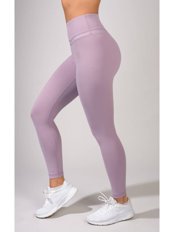 90 Degree by Reflex & Yogalicious - Wholesale Athletic/Lounge Leggings - Women's - "Bootyful" brand Interlink V-Back Cire High Rise 7/8 Ankle L