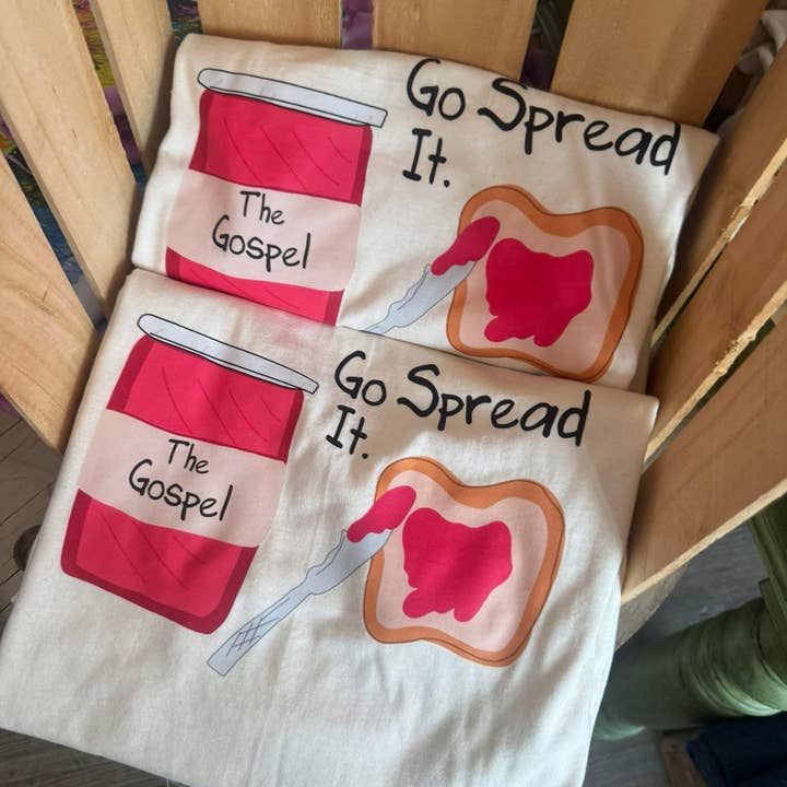The Gospel, Just Spread It Comfort Colors Graphic Tee for wholesale by ZZ Threadz