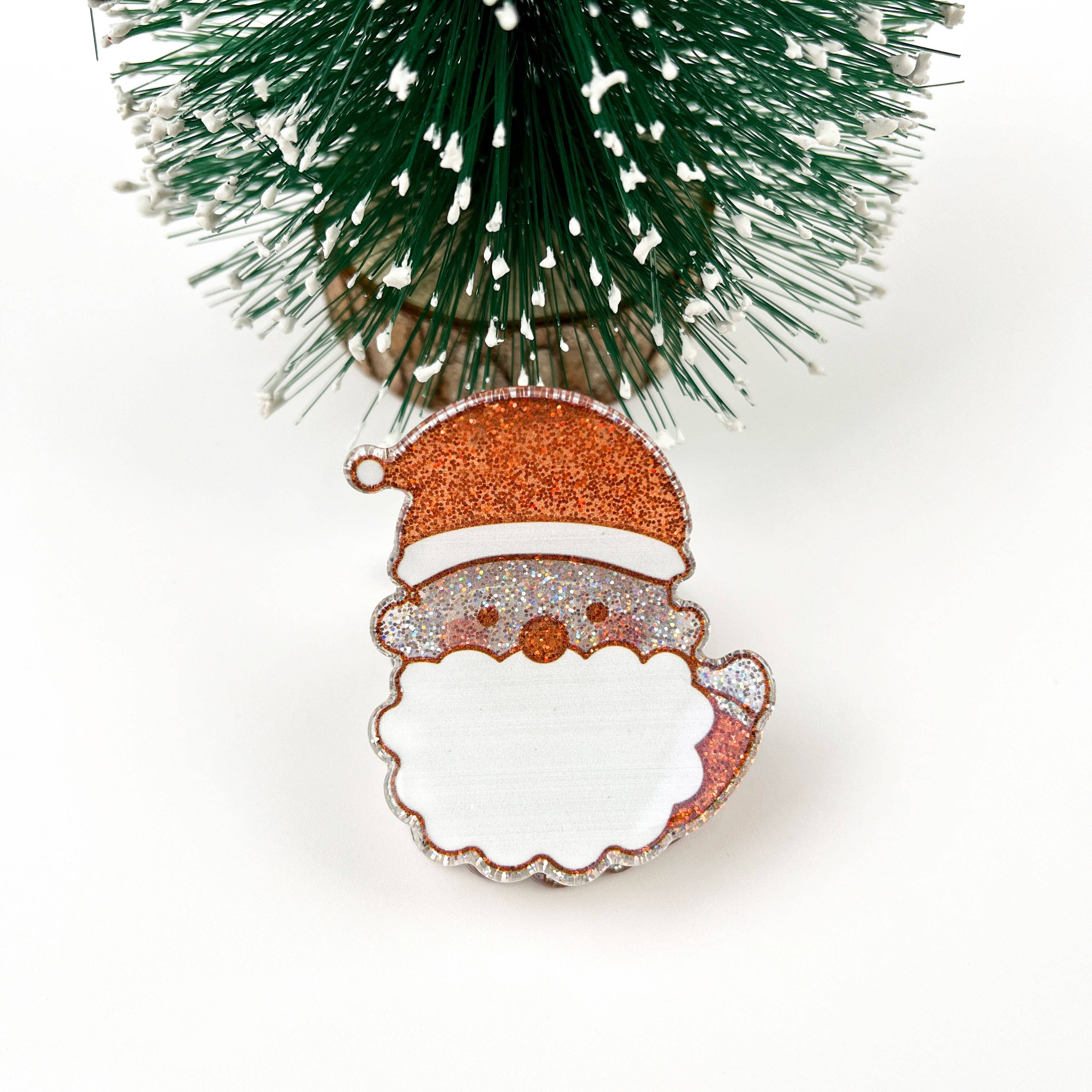 TheDivaSoap - Wholesale Hair Clip - Women's - Shiny Snowman Hair Clip, Christmas Series Claw Clips1