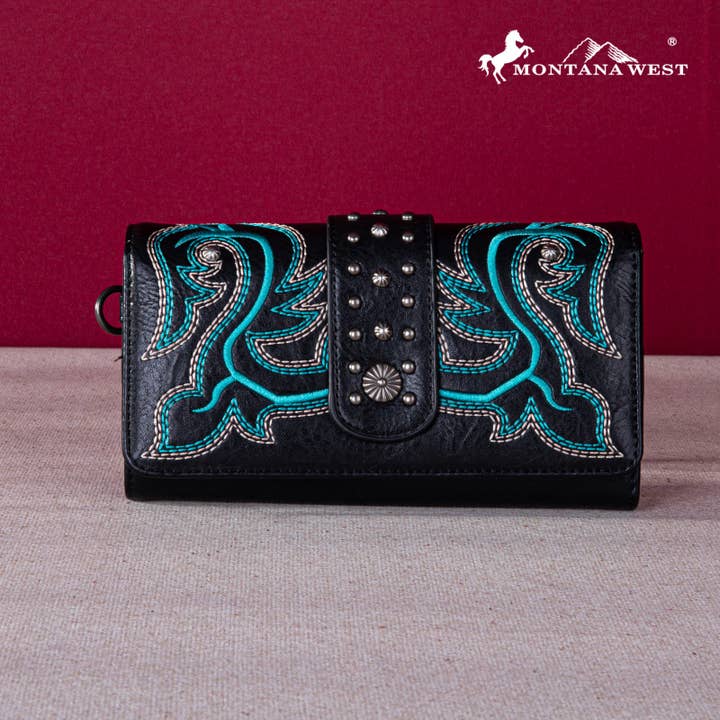 Montana West - Wholesale Wallet - Women's - MW1247-W002 Montana West Embroidered Collection Wallet