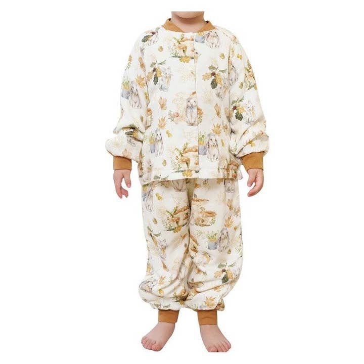 kycozy - Wholesale Sleepwear Set - Kids - Children's Six-Layer Bamboo Cotton Long Sleeve Pajama Set4