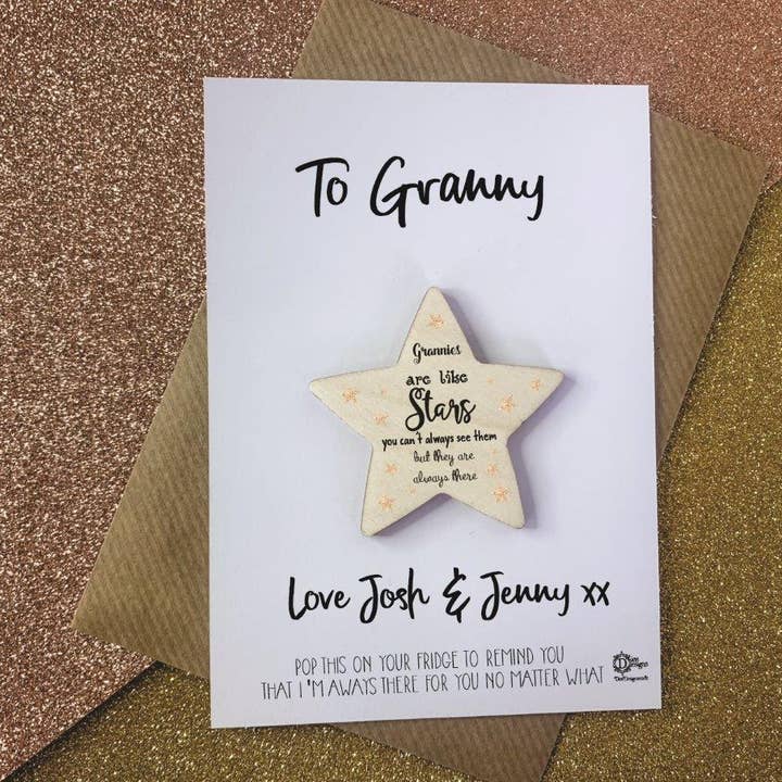 Tarjeta magnética Grannies are like Stars para venta al por mayor de Dios Designs