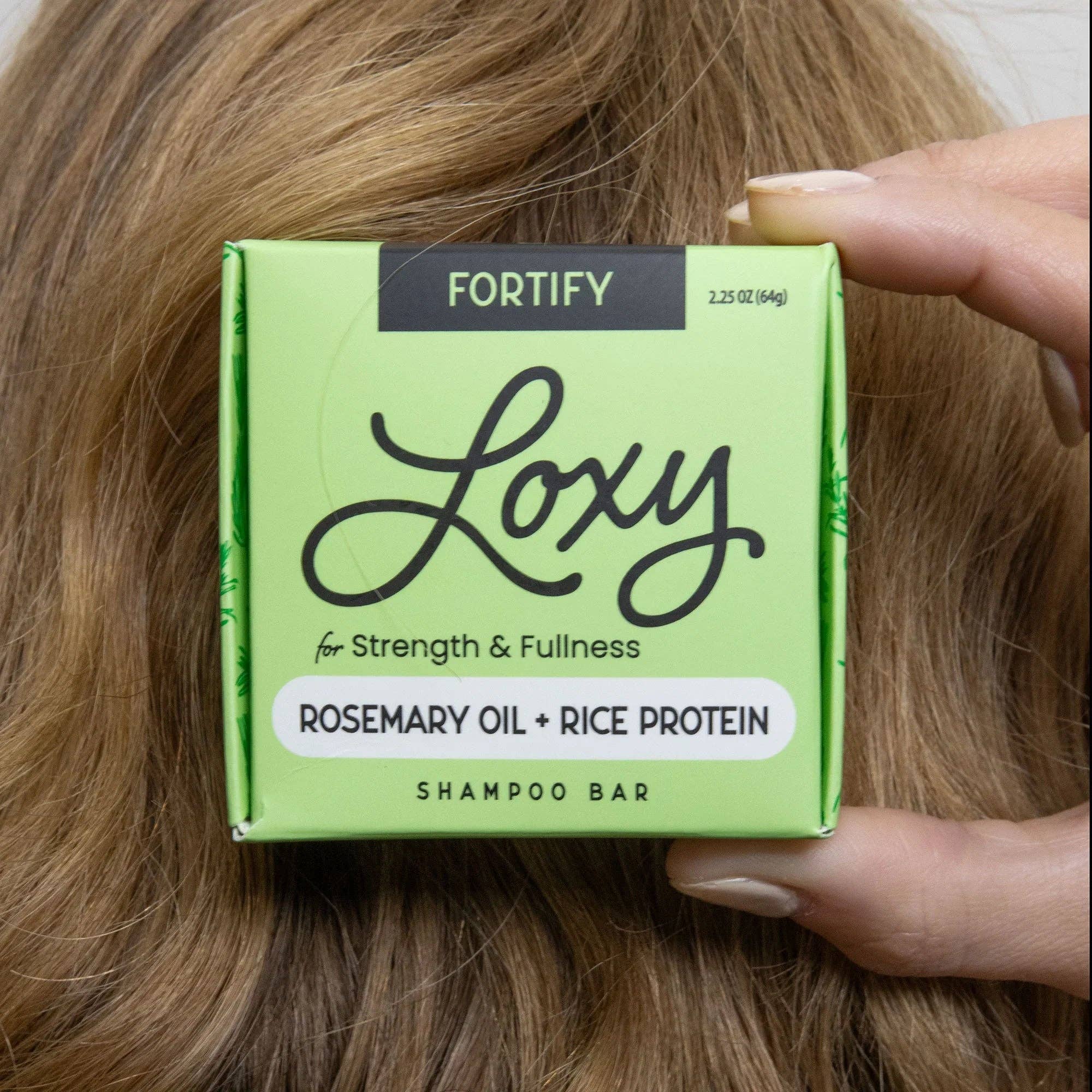 Loxy - Wholesale Shampoo Puck/Solid Shampoo - Fortify: Strengthening & Volumizing Shampoo Bar with Rosemary Oil & Rice Protein1
