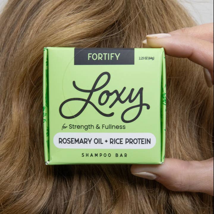 Loxy - Wholesale Shampoo Puck/Solid Shampoo - Fortify: Strengthening & Volumizing Shampoo Bar with Rosemary Oil & Rice Protein1