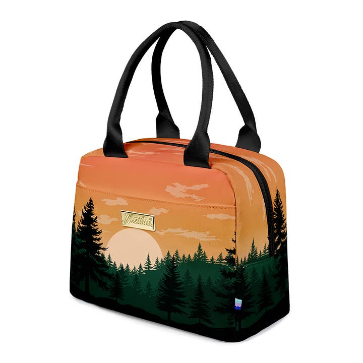 Forest Sunset Lunch Bag for wholesale by OEELINN