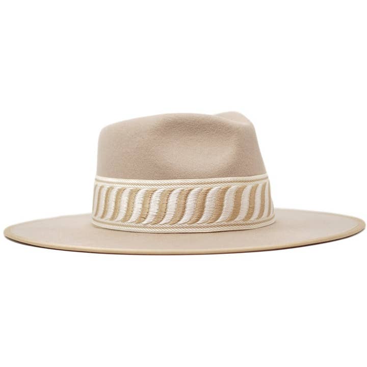 Olive & Pique - Venta al por mayor Sombrero fedora - Unisex - Rancher ranchero con bandas, 100% lana, con estructura de fieltro, forrado de satén, color nuez