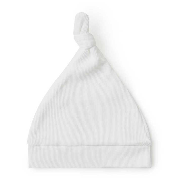 Snuggle Hunny - Wholesale Newborn/Knit Hat - Baby - Milk Ribbed Organic Knotted Beanie1