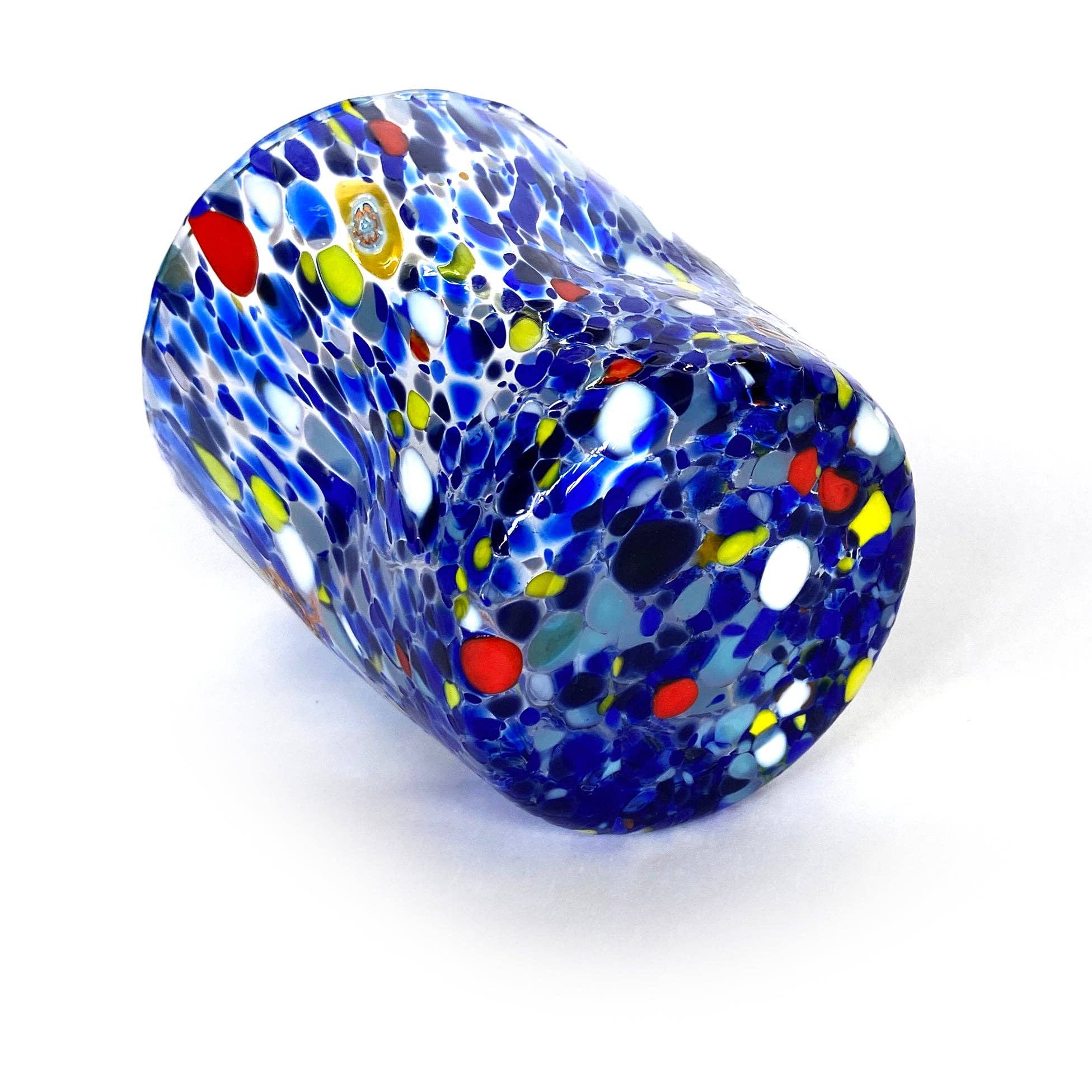 Mazzega Art & Design - Vente Verre/tasse - Verres Gobelets Colombina 350 ml en verre soufflé à la main avec murrine Murano - Les couleurs de Murano9