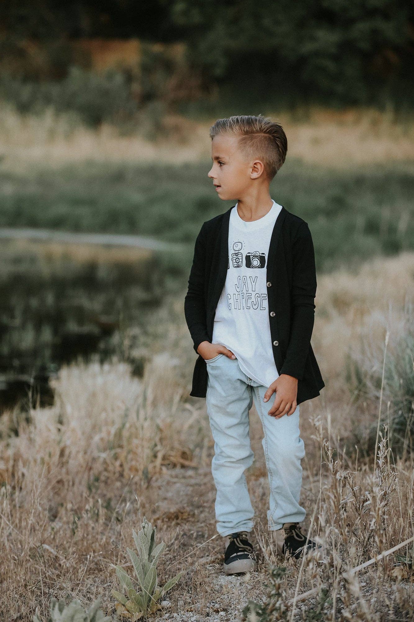 Navy Fields – Engroshandel Cardigan - Børn – Sort Cardigan5