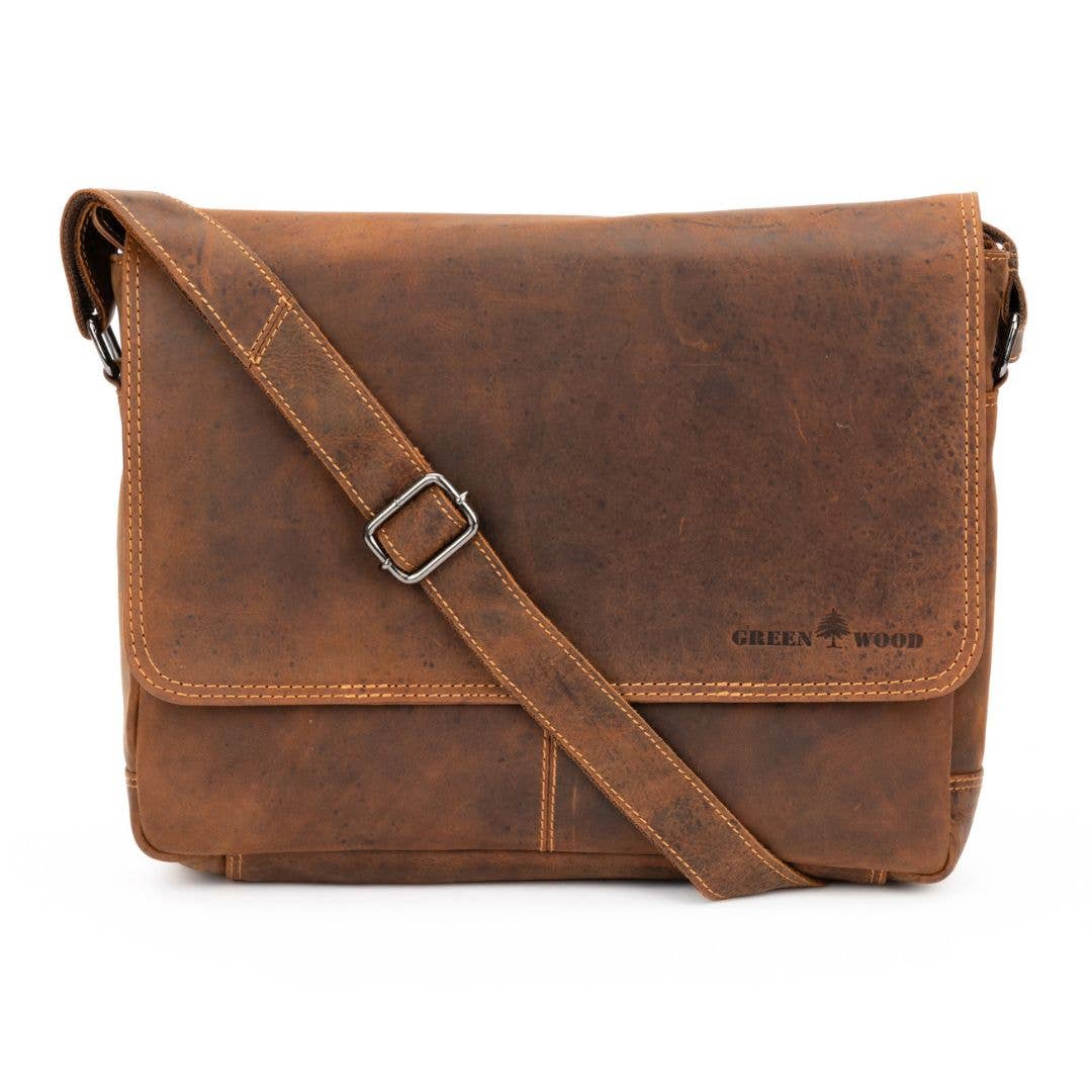 Greenwood Leather - Wholesale Messenger Bag - Unisex - Smart Messenger Steven 13" - GW1152