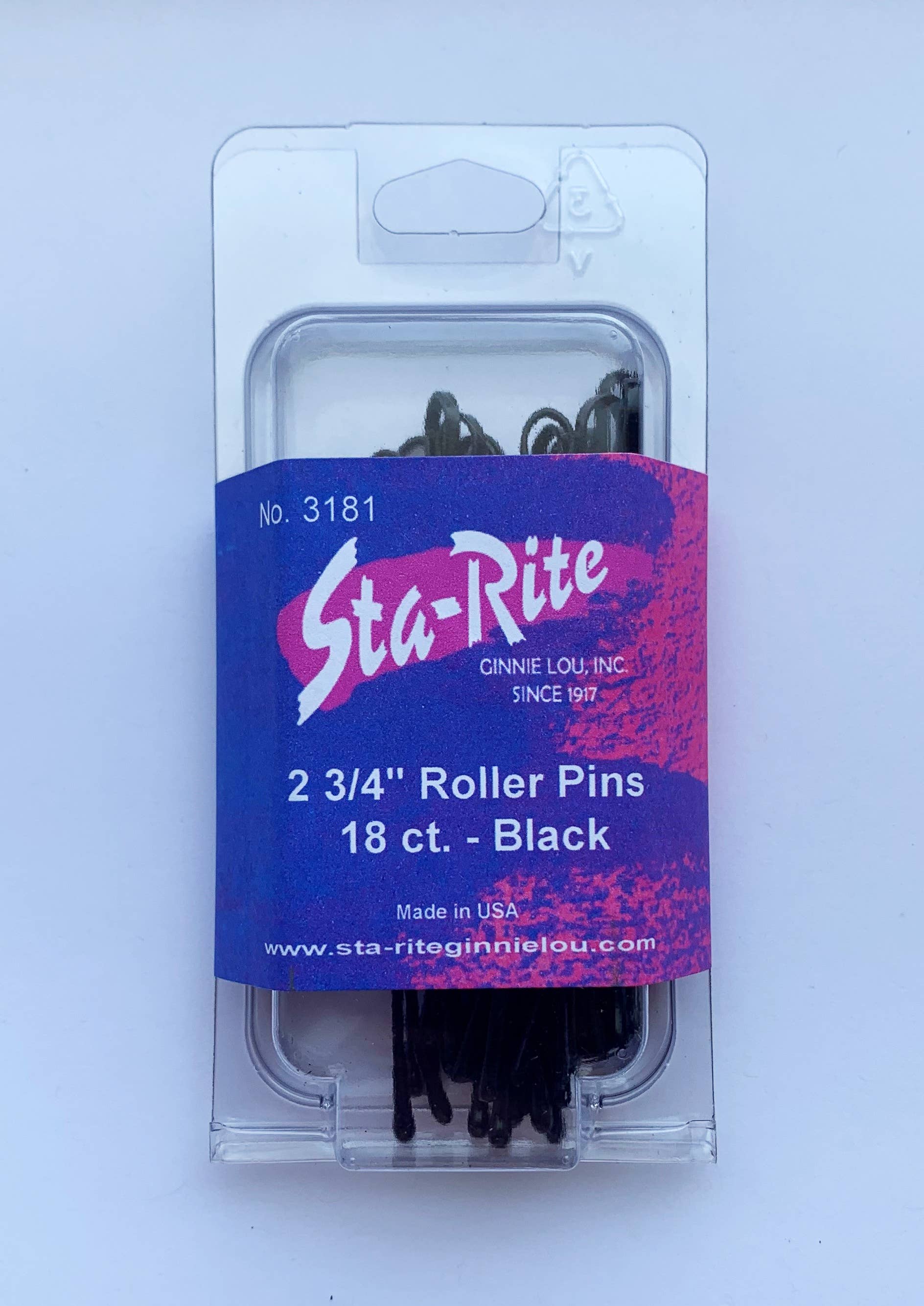 Sta-Rite Ginnie Lou - Vente Épingles à cheveux - Épingles à rouleaux Jumbo Bobby, droites ou serties, 18 ct0