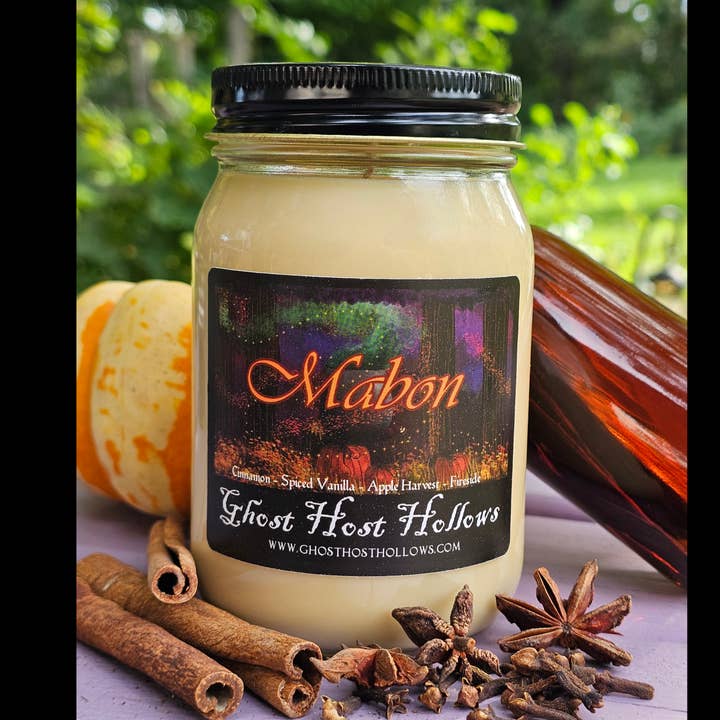 Mabon candle for wholesale by Ghost Host Hollows