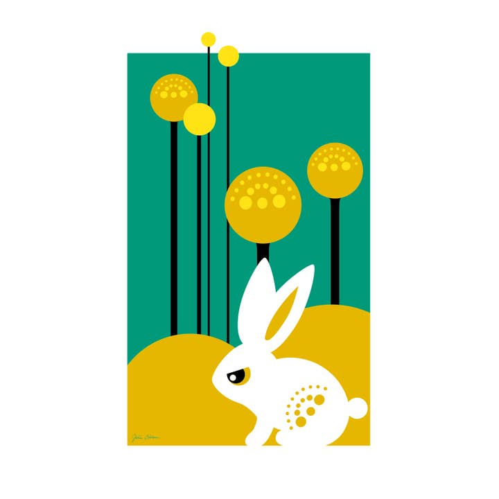 Angry Rabbit Print for wholesale by Hippstory