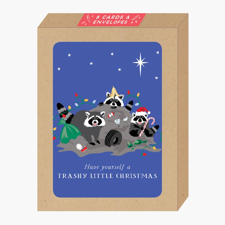 Boxed Trashy Little Christmas Card for wholesale by Party of One