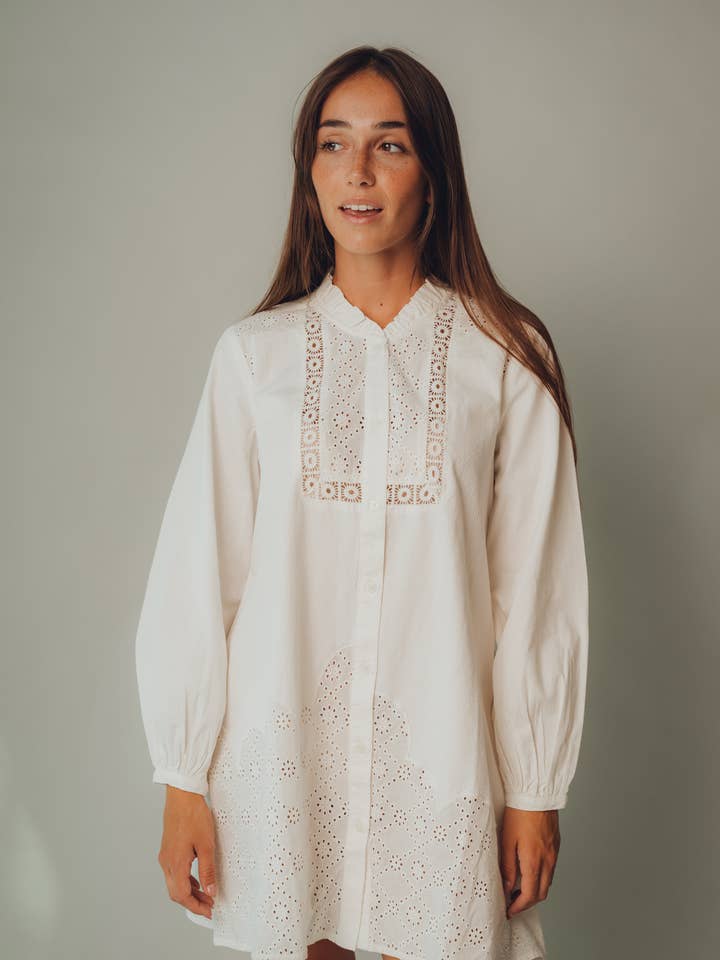 Kapda Casa - Wholesale Dress - Women's - Vestido Corto Clarice - Vestido Corto Bordados5