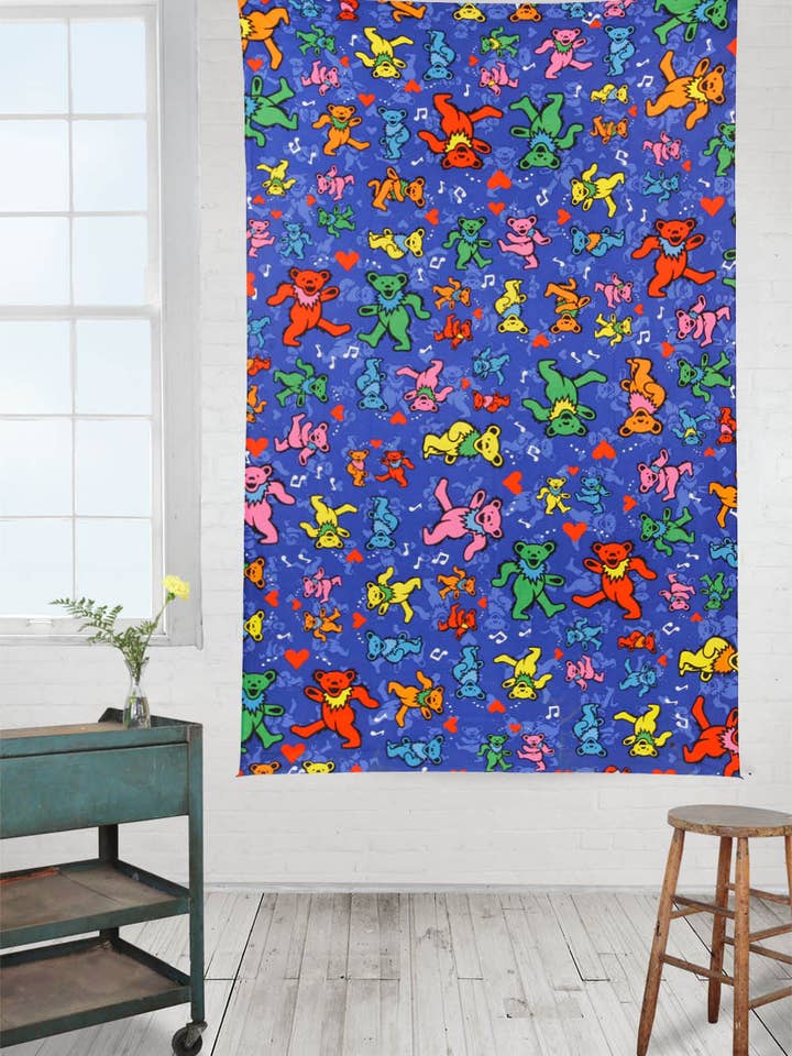 Grateful Dead Tapestry Jam Bears sous licence 3D pour la vente par Sunshine Joy