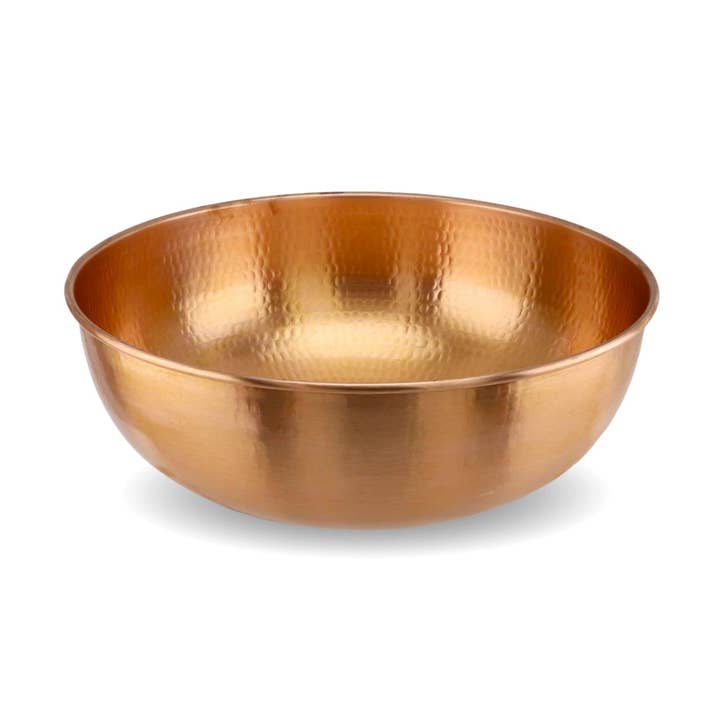 Lyxig fotbadsskål i 100 % massivt koppar för wholesale av Cherchiee