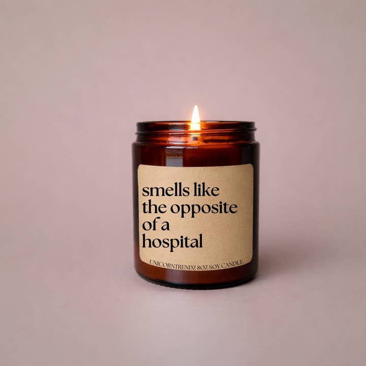 Bougie Infirmière Drôle | Cadeau pour Professionnel de Santé | Merci Infirmière pour la vente par Unicorntrendz