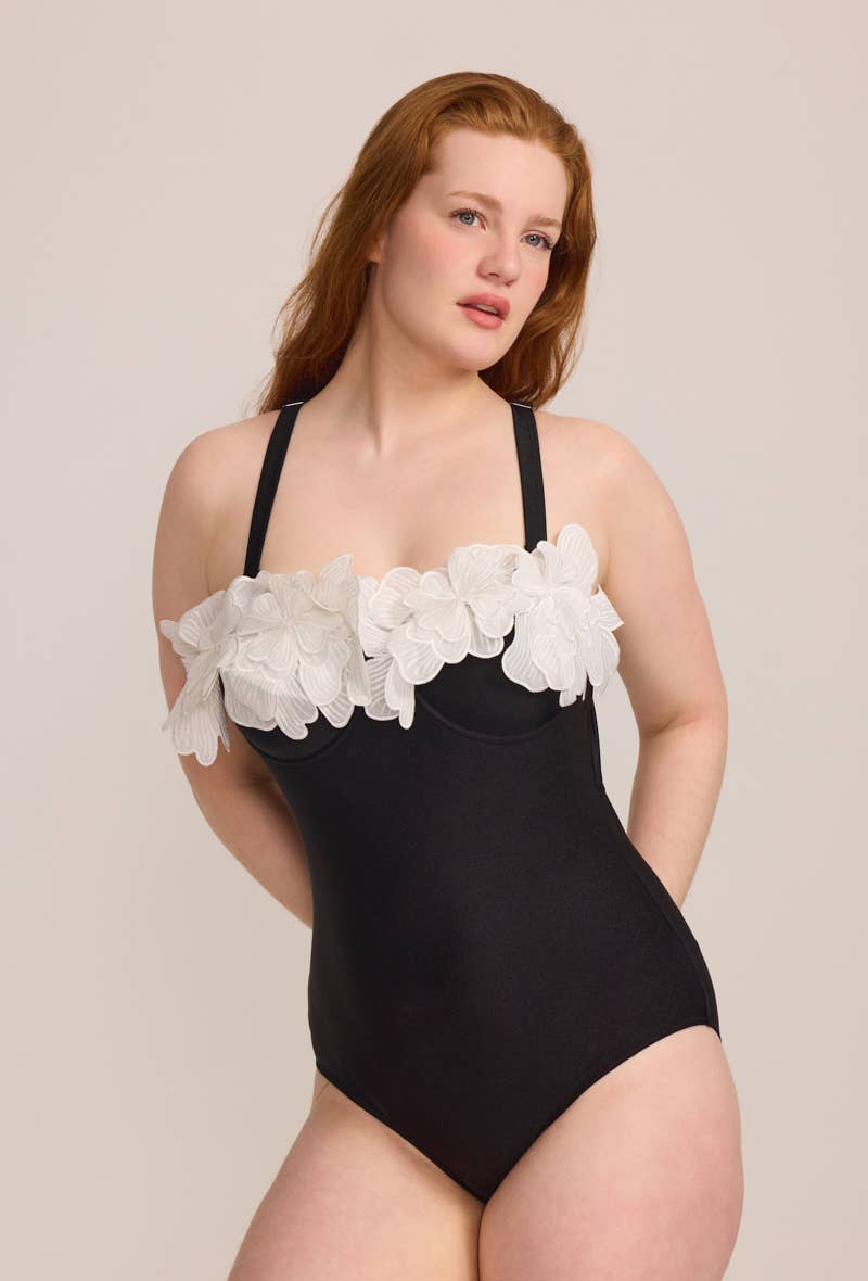 C'MELODIE - Wholesale One Piece Swimsuit - Women's - Plus Size – One-Piece Swimsuit HMD-0495