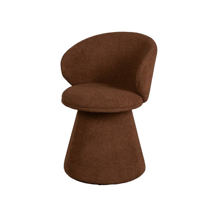 Sergio brown swivel chair L55 D54 H74cm for wholesale by Opjet Paris