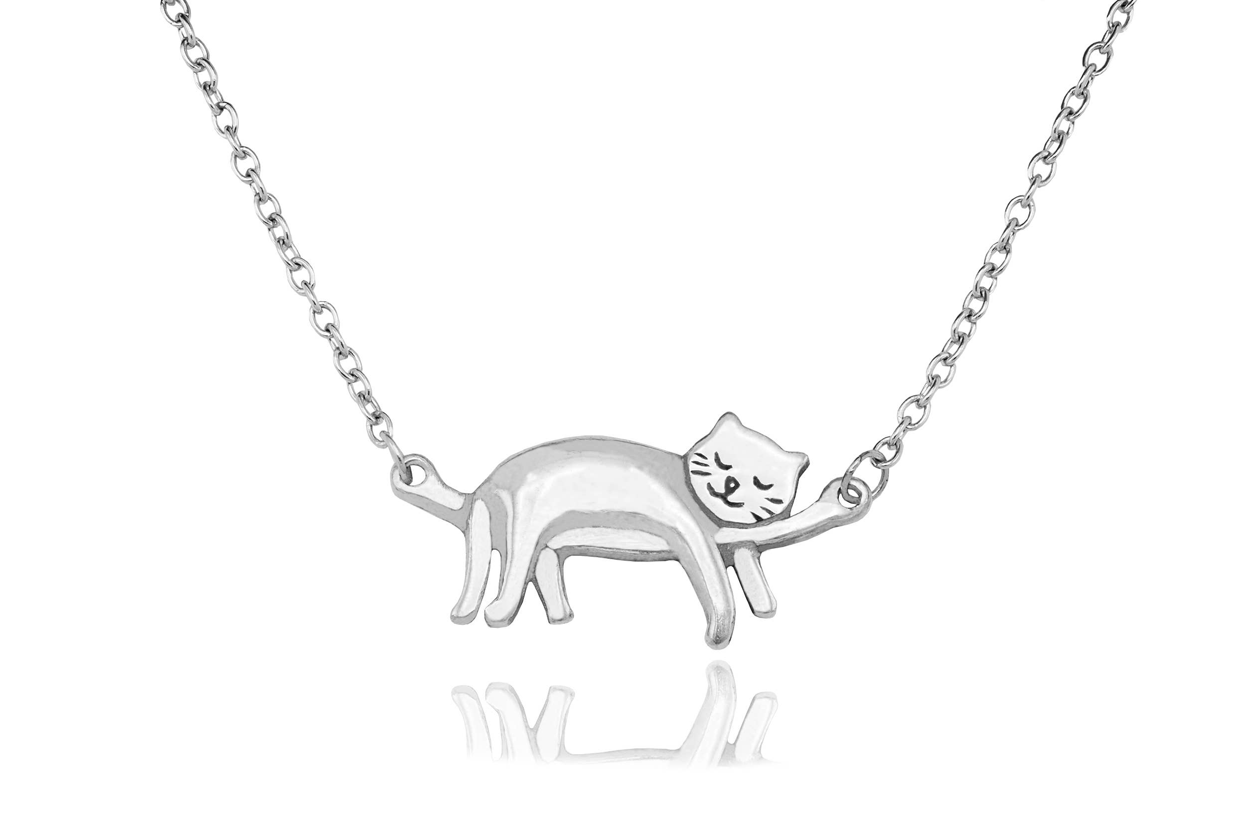 Quan Jewelry - Wholesale Pendant/Charm Necklace - Keira Cat Necklace Quotes Greeting Card, Gifts for Cat Lover4