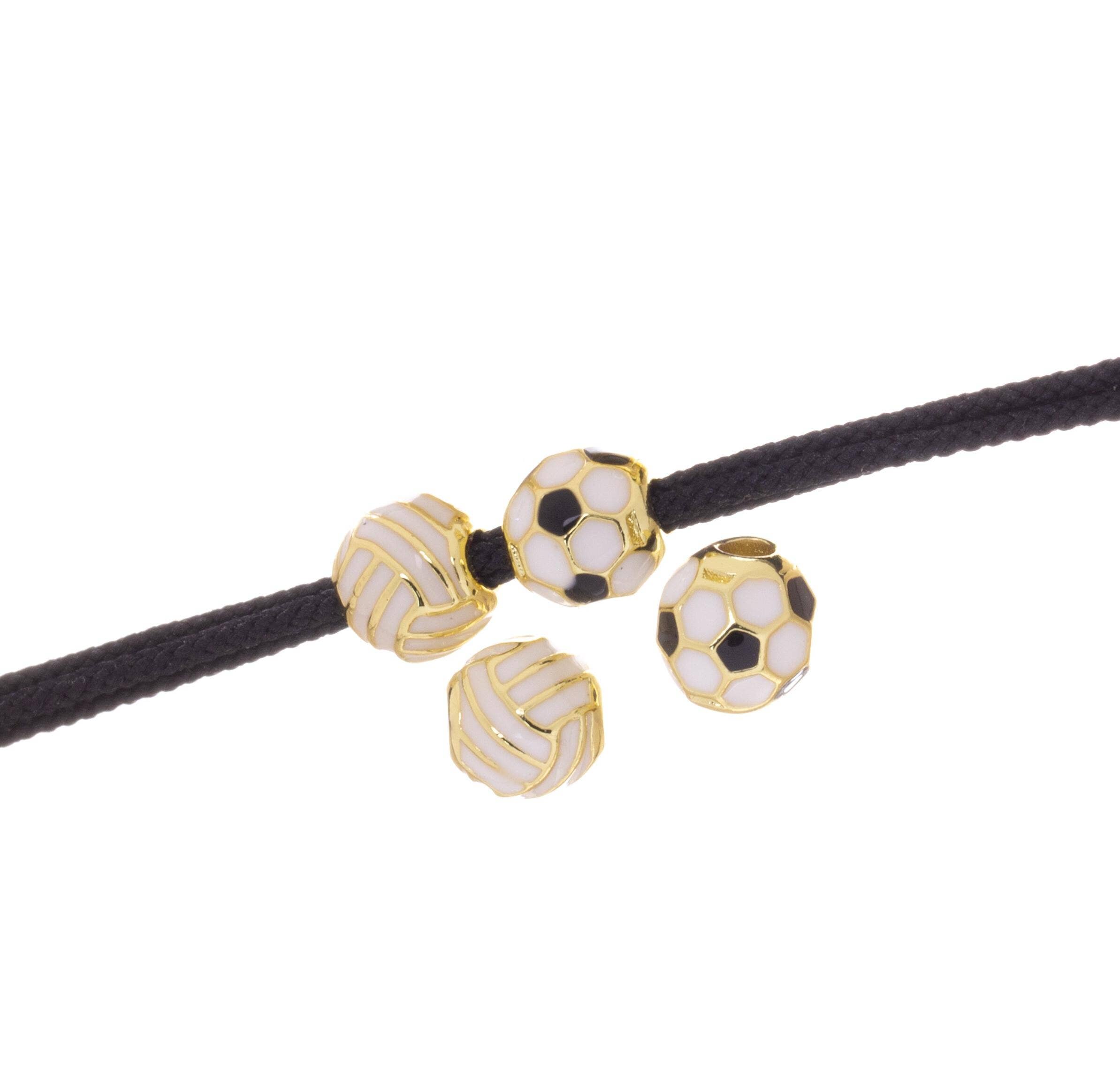 Jewel Pledge - Wholesale Individual Charm/Pendant - Soccer & Volleyball Bracelet Spacer Bead Charm SPG155,SPG1575